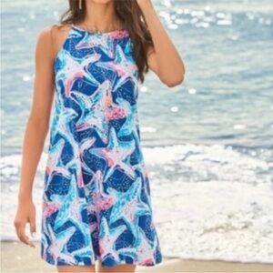 Lilly Pulitzer Margot Swing Dress SZ XS Indigo Star Struck